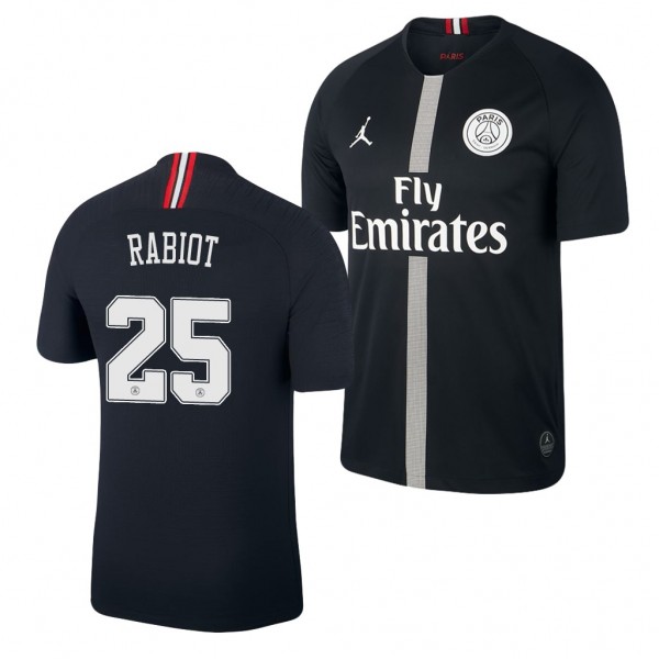 Men's Champions League Paris Saint-Germain Adrien Rabiot Black Jersey