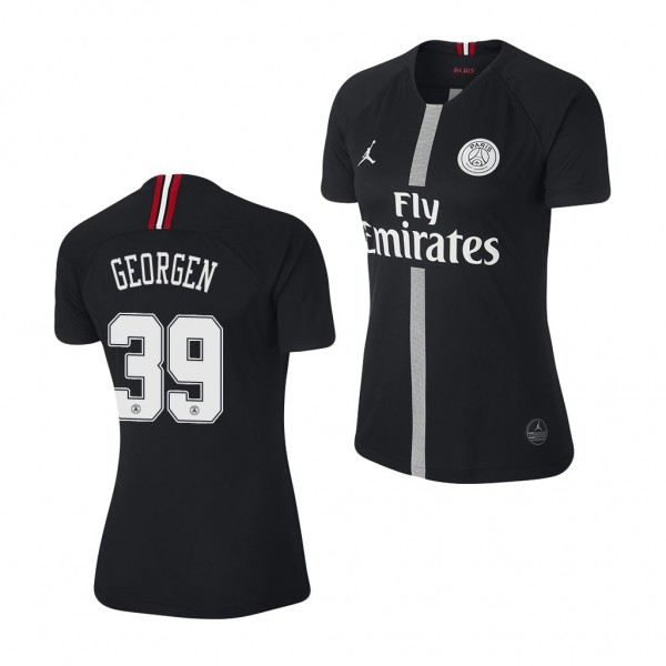 Women's Champions League Paris Saint-Germain Alec Georgen Jersey Black