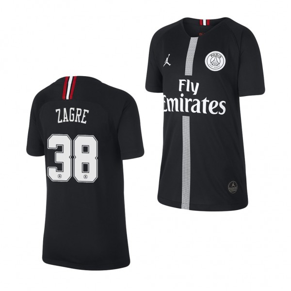 Youth Champions League Paris Saint-Germain Arthur Zagre Jersey Black