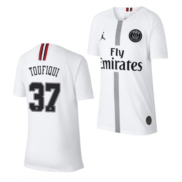 Youth Champions League Paris Saint-Germain Azzeddine Toufiqui Jersey White