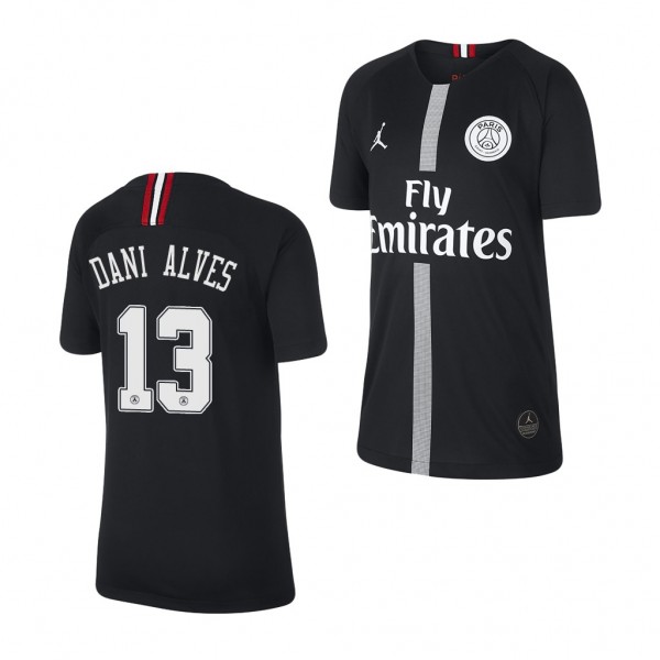 Youth Champions League Paris Saint-Germain Dani Alves Jersey Black