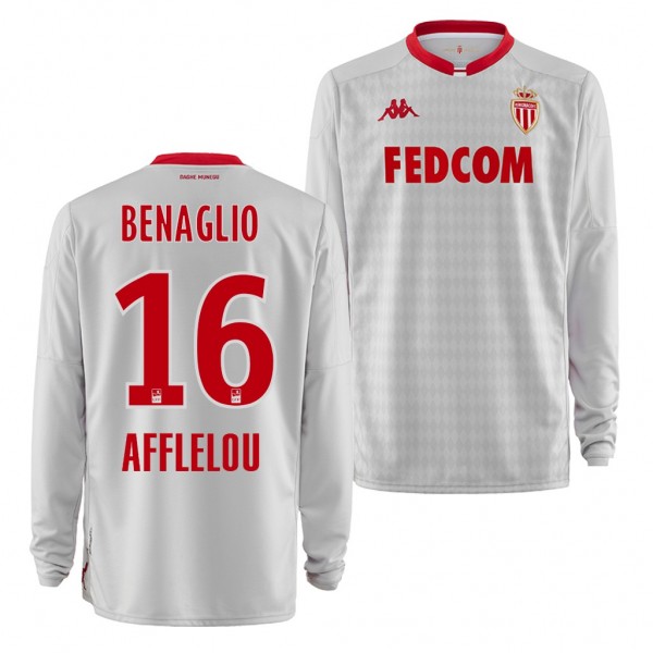 Men's As Monaco Diego Benaglio Jersey Goalkeeper Away 19-20