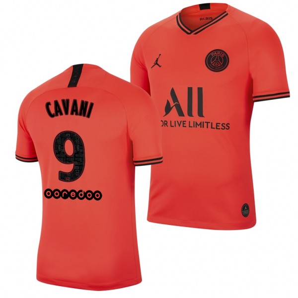 Men's Paris Saint-Germain Edinson Cavani 19-20 Away Red Jersey Business