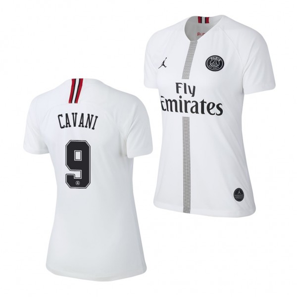 Women's Champions League Paris Saint-Germain Edinson Cavani Jersey White