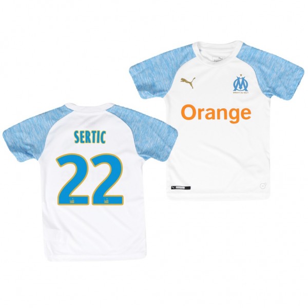 Youth Olympique De Marseille Gregory Sertic Home Official Jersey