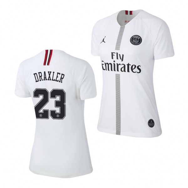 Women's Champions League Paris Saint-Germain Julian Draxler Jersey White