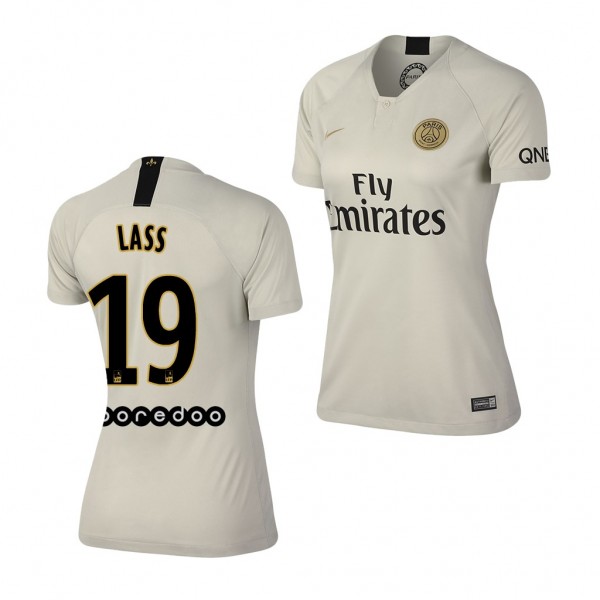 Women's Away Paris Saint-Germain Lassana Diarra Jersey Off-White