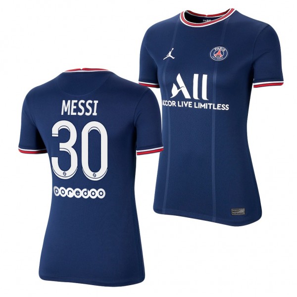Women's Lionel Messi Jersey Paris Saint-Germain Home Blue Replica 2021-22