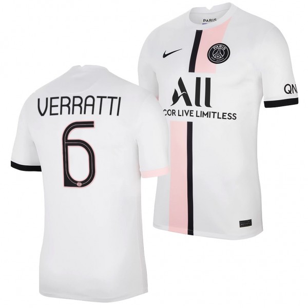 Men's Marco Verratti Jersey Paris Saint-Germain Third Black 2021-22 Authentic