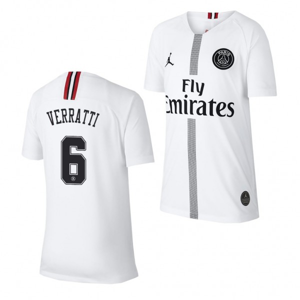 Youth Champions League Paris Saint-Germain Marco Verratti Jersey White