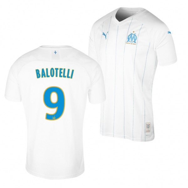 Men's Olympique De Marseille Mario Balotelli Home Jersey