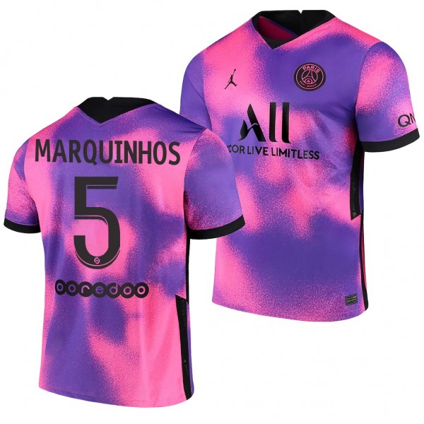 Men's Marquinhos Paris Saint-Germain Fourth Jersey Pink 2021