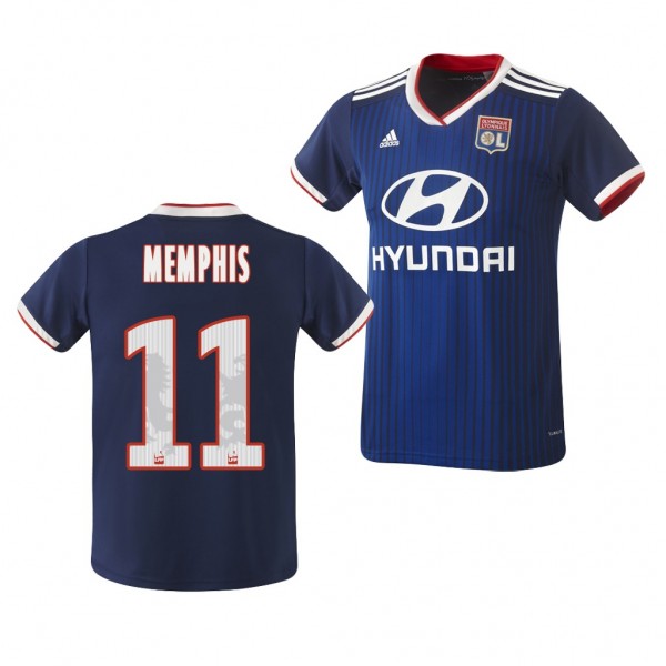 Men's Memphis Depay Jersey Olympique Lyonnais Away 19-20