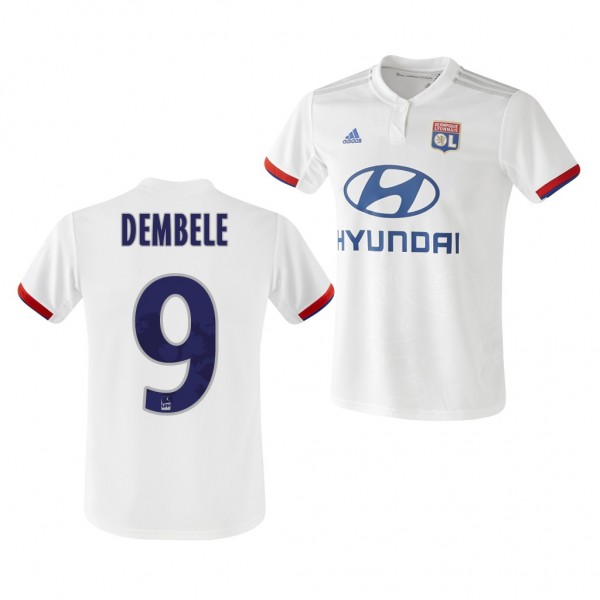 Men's Moussa Dembele Jersey Olympique Lyonnais Home 19-20