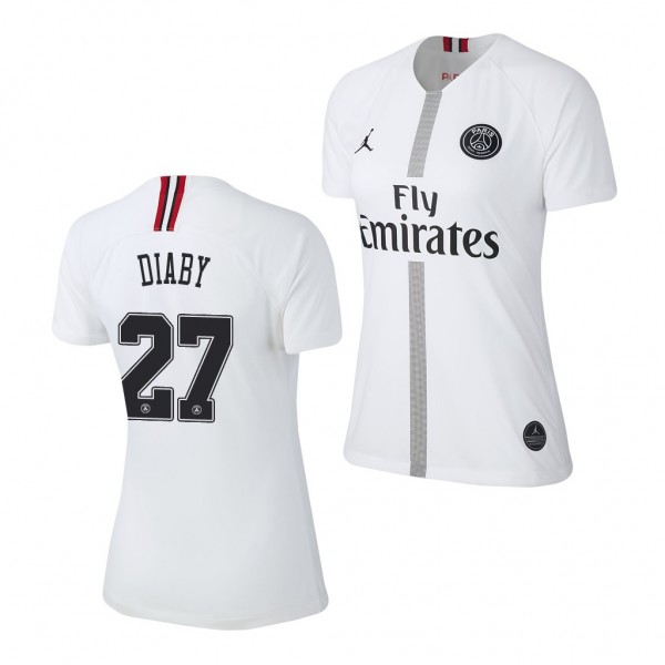 Women's Champions League Paris Saint-Germain Moussa Diaby Jersey White