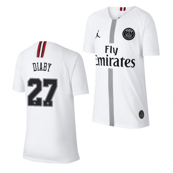 Youth Champions League Paris Saint-Germain Moussa Diaby Jersey White