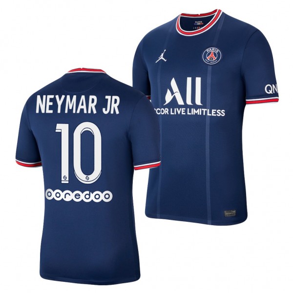 Men's Neymar Jr. Paris Saint-Germain Home Jersey Breathe Stadium Blue 2021-22