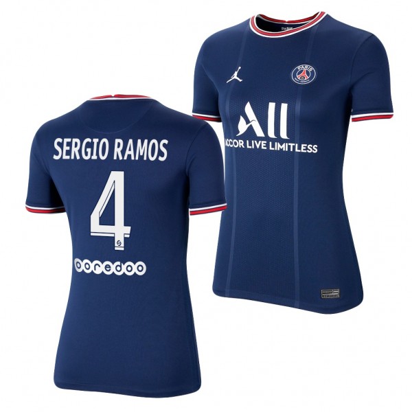 Women's Sergio Ramos Jersey Paris Saint-Germain Home Blue Replica 2021-22