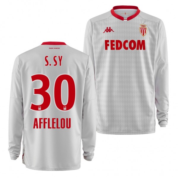Men's As Monaco Seydou Sy Jersey Goalkeeper Away 19-20