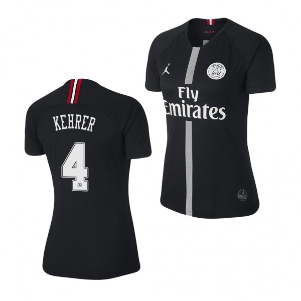 Women's Champions League Paris Saint-Germain Thilo Kehrer Jersey Black