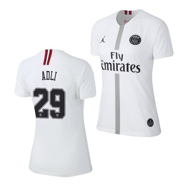 Women's Champions League Paris Saint-Germain Yacine Adli Jersey White