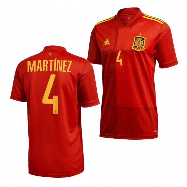 Men's Inigo Martinez Spain Home Jersey Red 2022 Qatar World Cup Replica