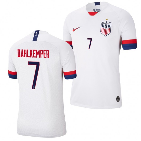 Men's Abby Dahlkemper USA 4-STAR White Jersey 2019 World Cup Champions