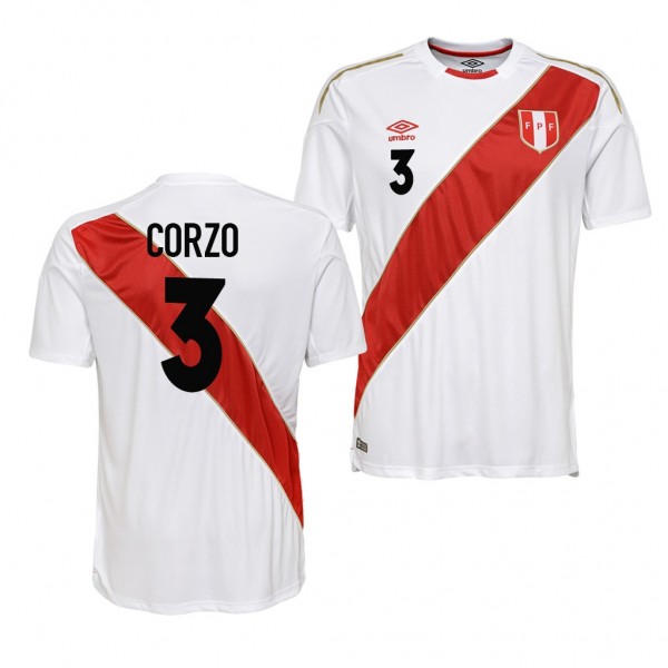 Men's Peru #3 Aldo Corzo Jersey