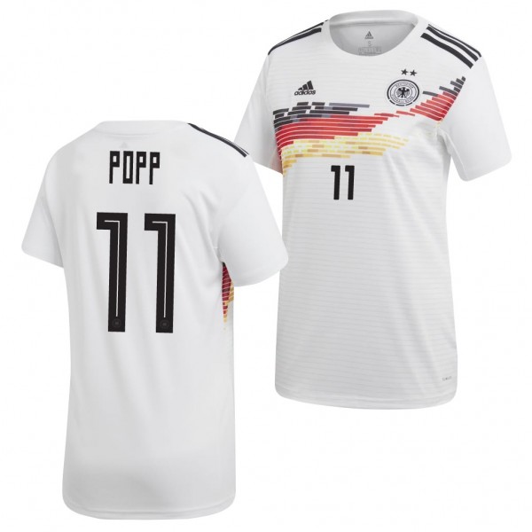 Women's Alexandra Popp Jersey Germany 2019 World Cup Home White