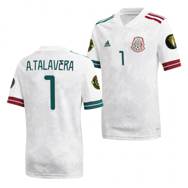 Men's Alfredo Talavera Mexico 2021 CONCACAF Gold Cup Jersey White Away Replica
