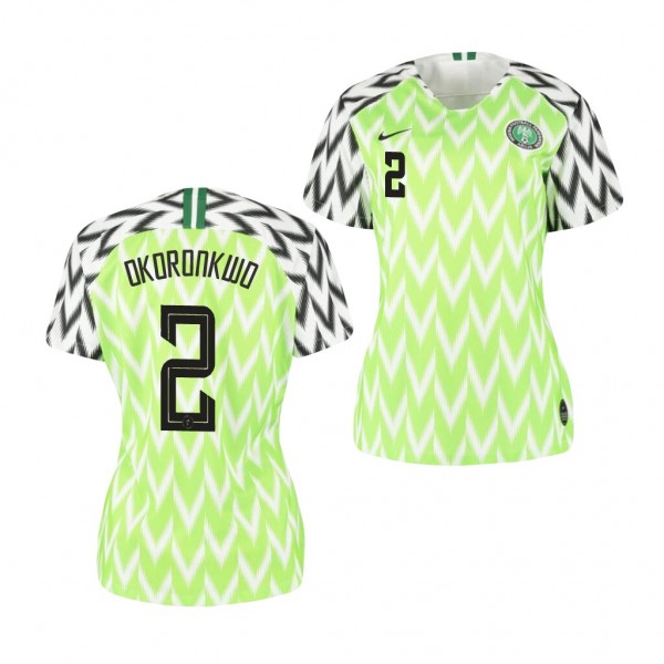 Women's Nigeria Amarachi Okoronkwo Jersey 2019 World Cup Home