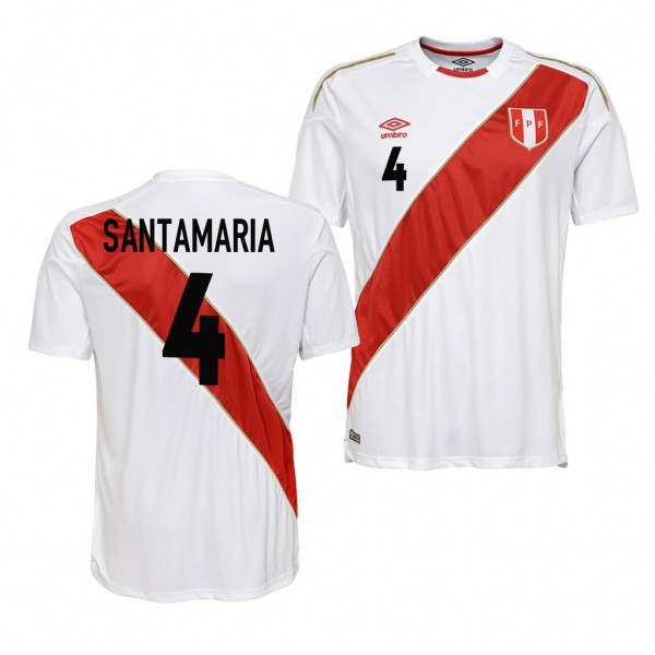 Men's Peru #4 Anderson Santamaria Jersey