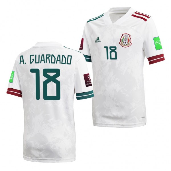 Men's Andres Guardado Mexico National Team Away Jersey White