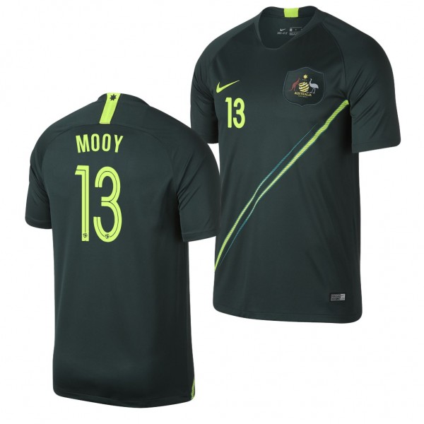Men's Australia Aaron Mooy 2018 World Cup Dark Green Jersey