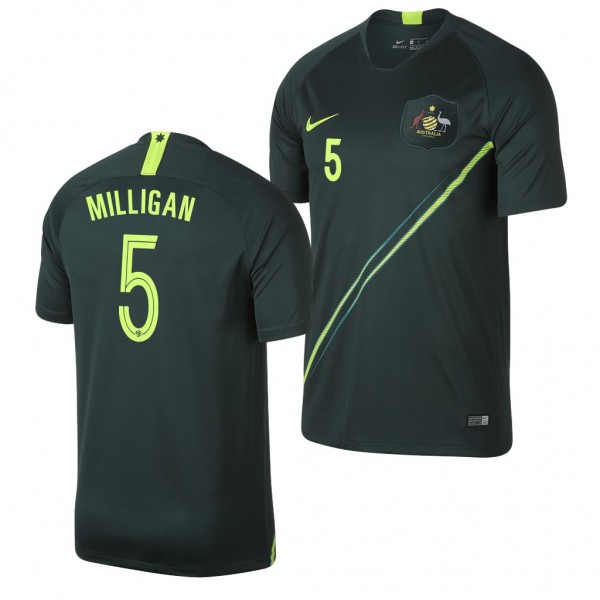 Men's Australia Mark Milligan 2018 World Cup Dark Green Jersey