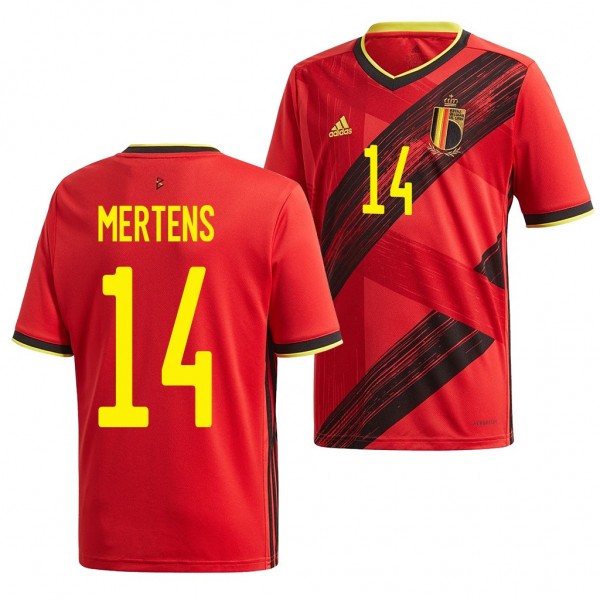 Men's Belgium Dries Mertens Jersey Home 2020 Short Sleeve Adidas