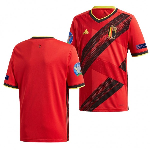 Men's Belgium EURO 2020 Jersey Red Home Replica