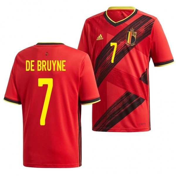 Men's Belgium Kevin De Bruyne Jersey Home 2020 Short Sleeve Adidas