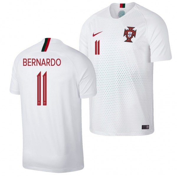 Men's 2018 World Cup Portugal Bernardo Silva Jersey White