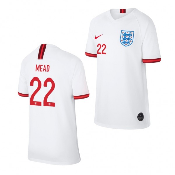 Men's England Beth Mead Home White Jersey