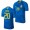 Men's Brazil Roberto Firmino 2018 World Cup Blue Jersey