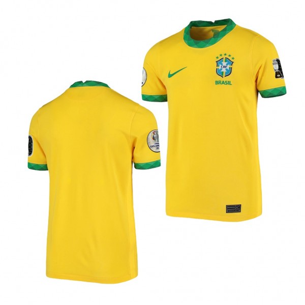 Youth COPA America 2021 Brazil Jersey Gold Home