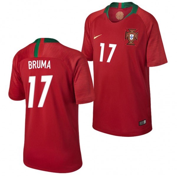Men's Portugal Home Bruma Jersey World Cup
