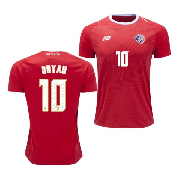 Men's Costa Rica 2018 World Cup Bryan Ruiz Jersey Red
