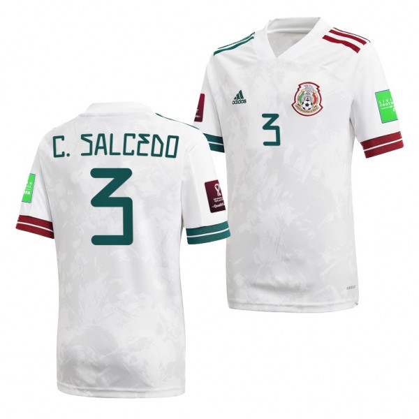 Men's Carlos Salcedo Mexico National Team Away Jersey White