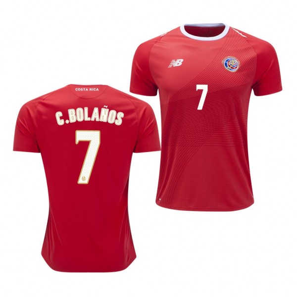 Men's Costa Rica 2018 World Cup Christian Bolanos Jersey Red