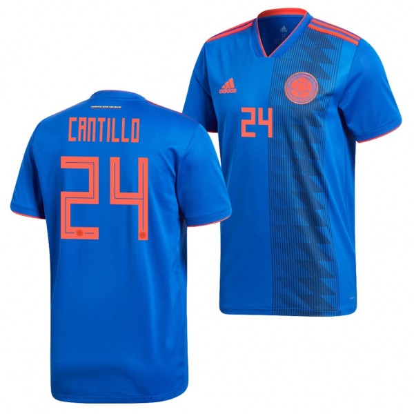 Men's Colombia Victor Cantillo Away Blue Jersey