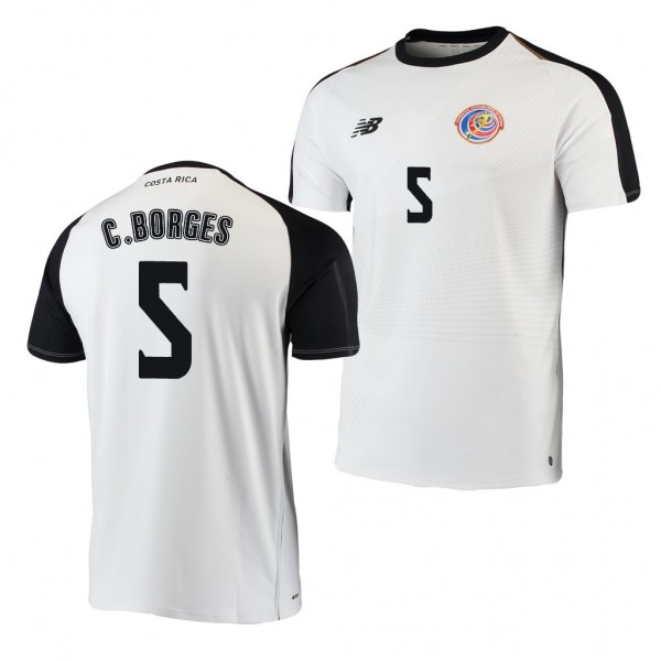 Men's Costa Rica Celso Borges 2018 World Cup White Jersey