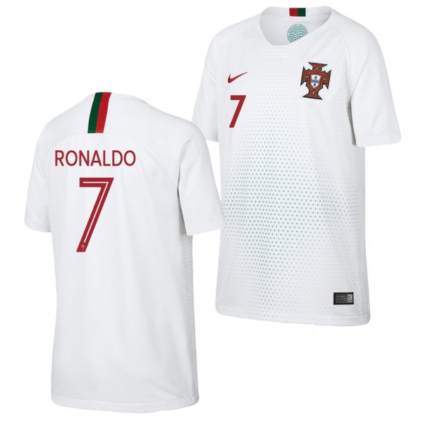Youth 2018 World Cup Portugal Cristiano Ronaldo Jersey White