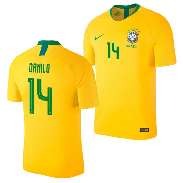 Men's Brazil 2018 World Cup Danilo Jersey Home